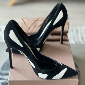 Gianvito Rossi suede and leather pumps